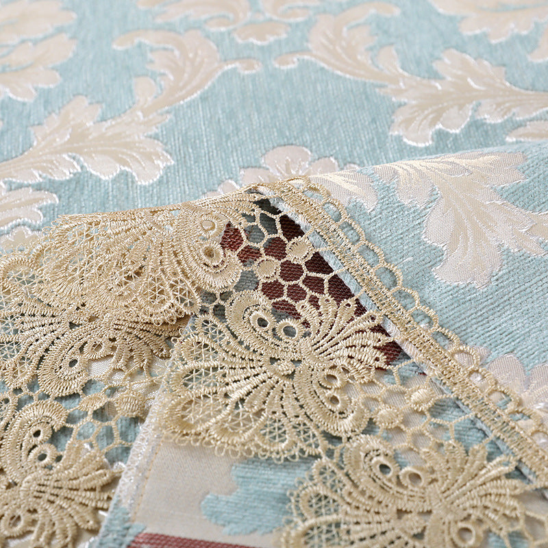 Designer Embroidered Lace Crochet Tablecloth