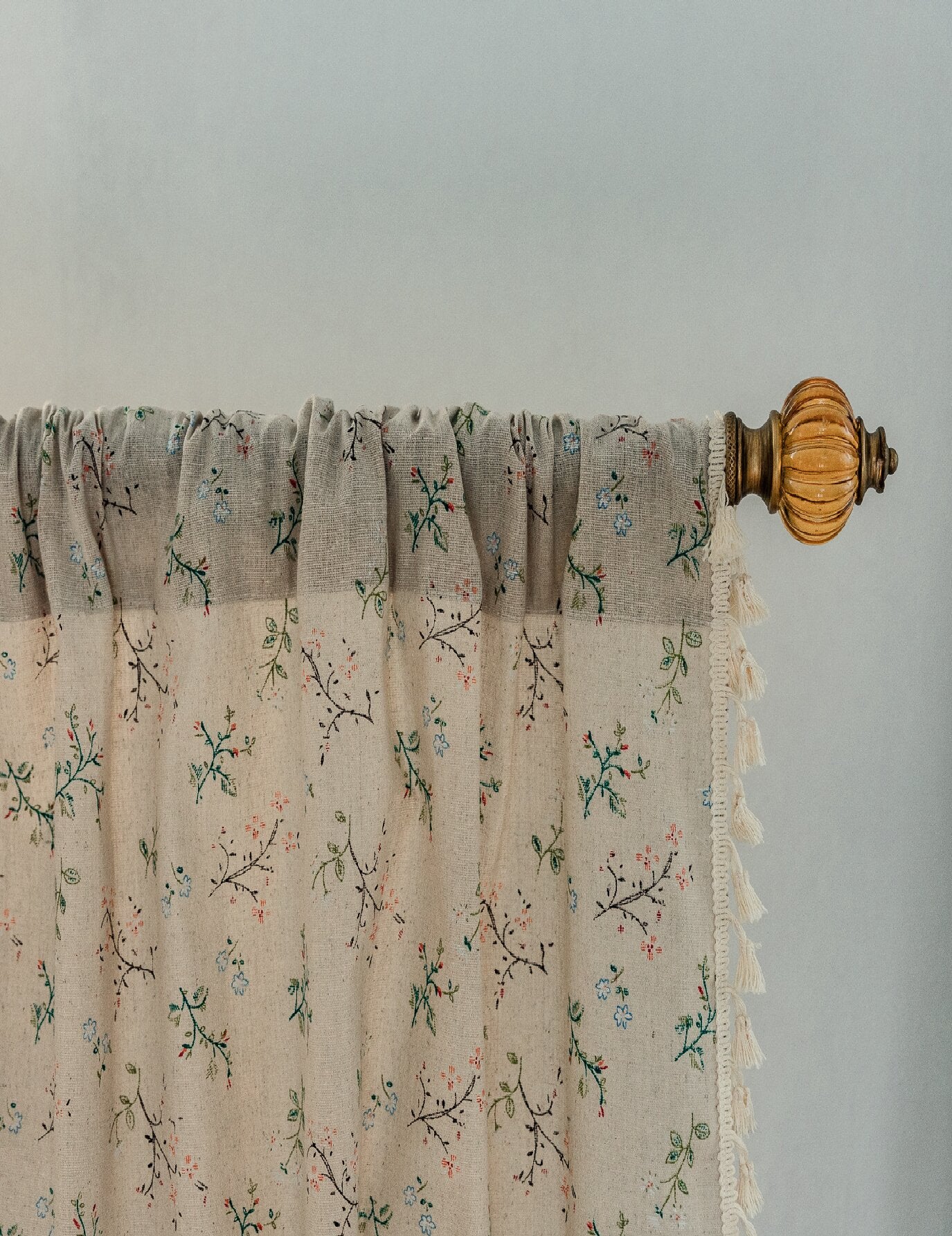 American vintage farmhouse curtain